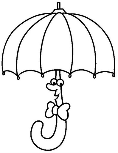 deszcz, parasole - deszcz, burza, pogoda - kolorowanka 104.jpg