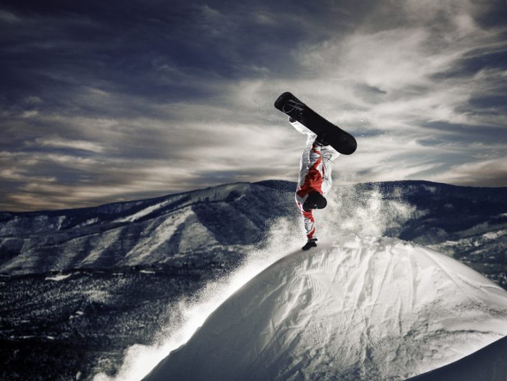 TAPETY NEV mix - Snowboarder Doing a Hand Plant, Colorado.jpg
