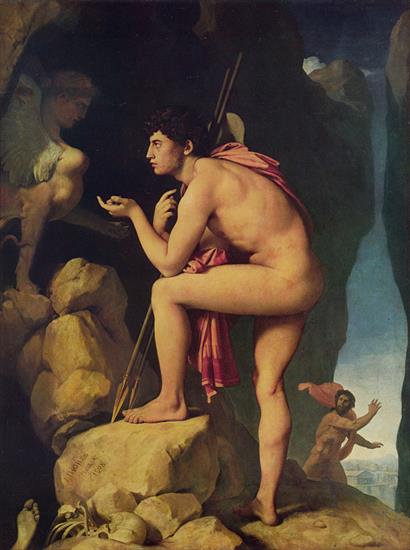 Ingres Jean-Auguste-Dominique 1780-1867 - Ingres_Oedipus_and_the_Sphinx.jpg