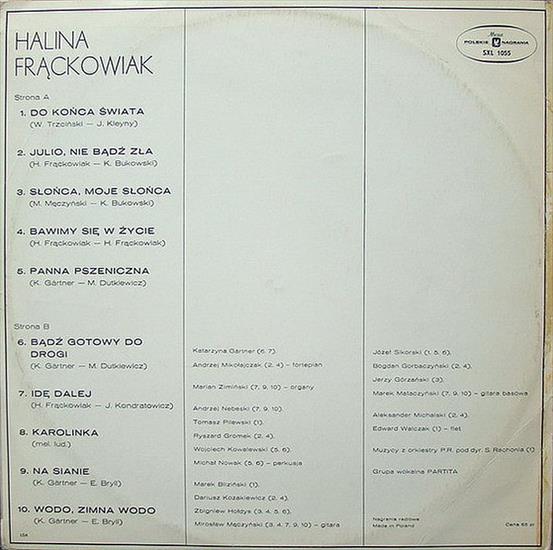 Halina Frąckowiak - Idę 1974 - halina-frąckowiak---idę-1974-back.jpg
