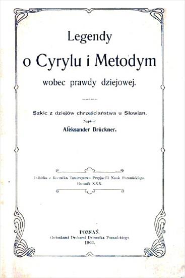 Mitologie świata - Bruckner A. - Legendy o Cyrylu i Metodym wobec prawdy historycznej.JPG